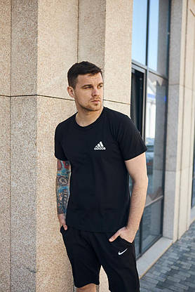Футболка Adidas чорна (ХМ), фото 3