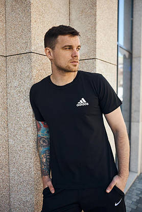 Футболка Adidas чорна (ХМ), фото 2