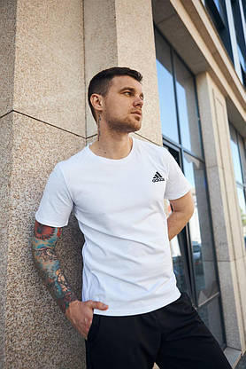 Футболка Adidas біла (ХМ), фото 3