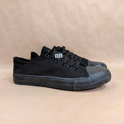 ЗНИЖКА! 45р (28см) Конверси ЧОРНІ кросівки кеди в стилі Converse all star, фото 1