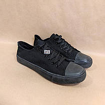 ЗНИЖКА! 45р (28см) Конверси ЧОРНІ кросівки кеди в стилі Converse all star, фото 2