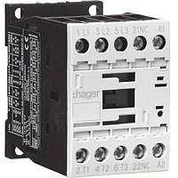 Контактор корпусний 3P+1НЗ, 230В-АС, 9А AC-3, Hager EV00901C