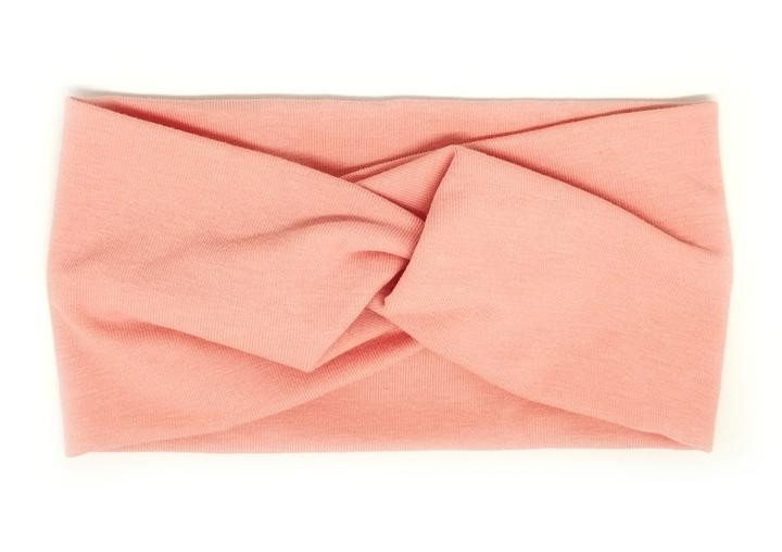 Пов'язка чалма для дівчинки персикова, фото 1