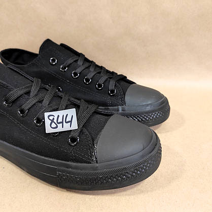 ЗНИЖКА! 43р (27см) Конверси ЧОРНІ кросівки кеди в стилі Converse all star, фото 3