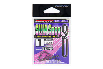 Застежка Decoy SN-16 Slim Snap №2 50lb(6шт) (167868) 4543011