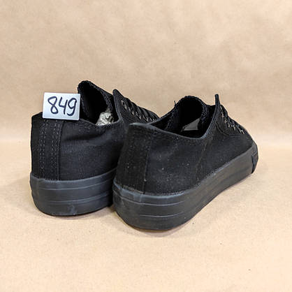 ЗНИЖКА! 43р (27см) Конверси ЧОРНІ кросівки кеди в стилі Converse all star, фото 4