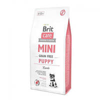 Сухой корм для щенков миниатюрных пород Brit Care GF Mini Puppy Lamb 7 кг (ягненок)