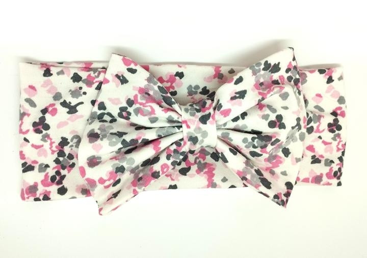 Пов'язка на голову Біла з квітами, фото 1