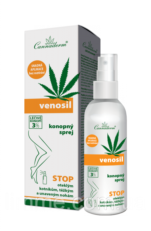 Конопляний спрей проти варикозу Venosil Cannaderm 150 ml