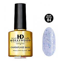 Каучукова база з потіллю Hollywoood Potal base 8 мл, No 4