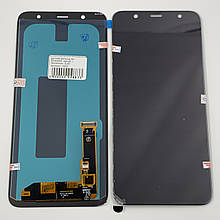 Дисплей для мобільного телефона Samsung A6+ 2018/A605, чорний, з тачскрином, OLED