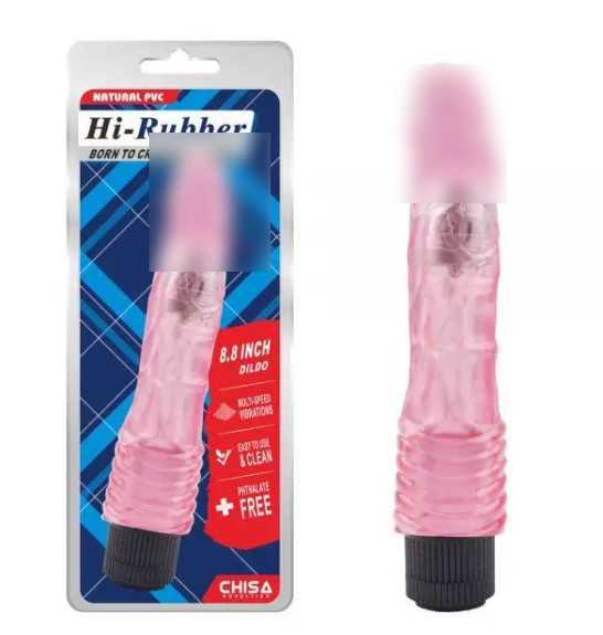 Рожевий гелевий фалоїмітатор 8.8 Inch Dildo, фото 1