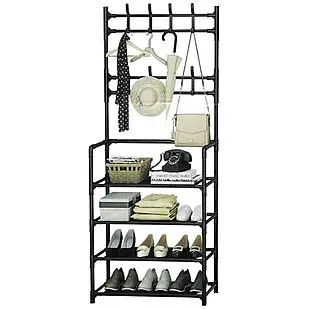 Вішалка для одягу New simple floor clothes rack 60х29.5х151см Чорна