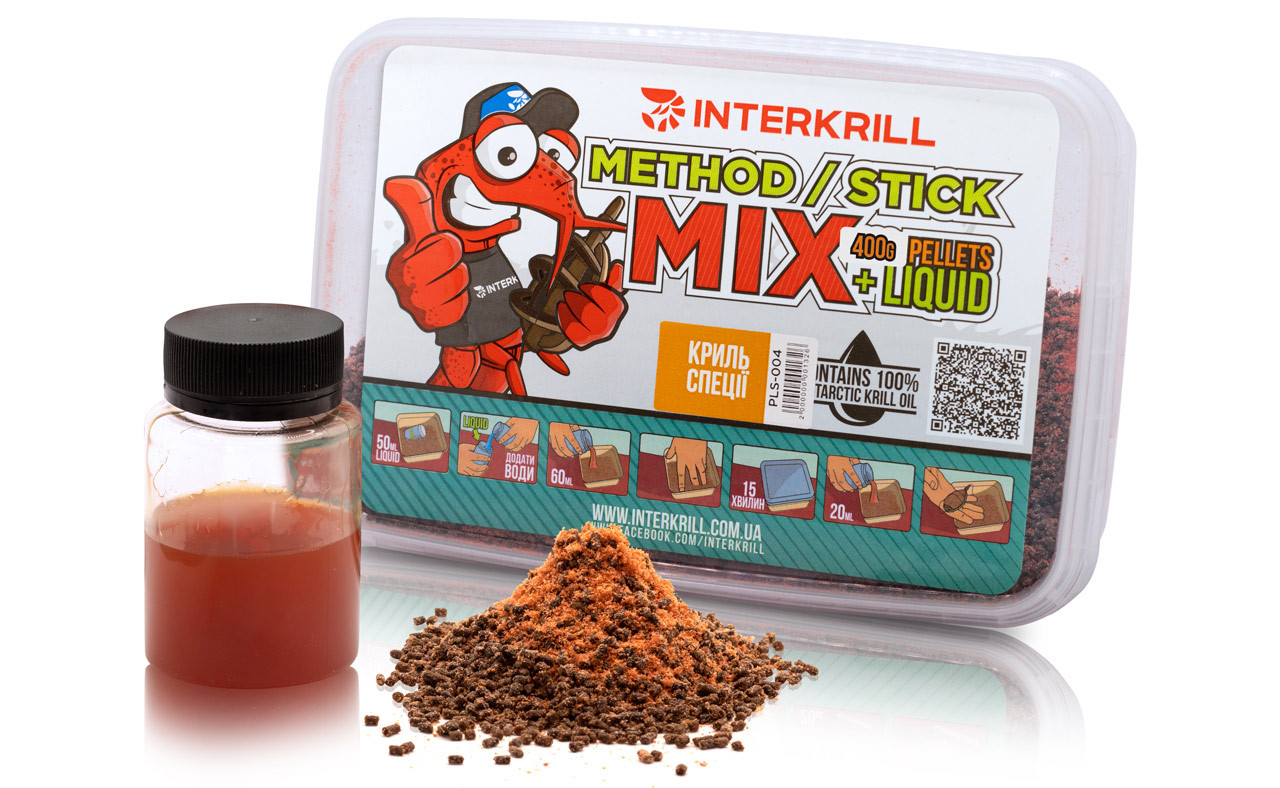 Пеллетс INTERKRILL Method Stick Mix Криль-Специи 400г