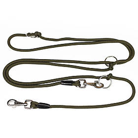 Повідець перестібка для собак Dog Walking 9 мм 2.85 м хакі