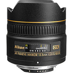 Об'єктив Nikkor AF DX Fisheye-Nikkor 10.5mm f/2.8G ED Новий