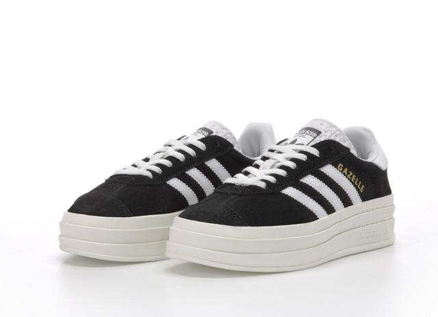 Adidas Gazelle Bold Platform Black White Rare