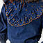 Вишиванка жіноча Moderika Рюшка на джинсовій тканині з вишивкою S, фото 6