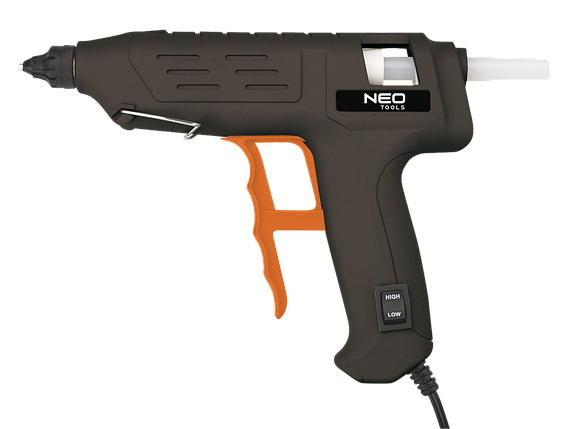 Пістолет клейовий Neo Tools, 80Вт, 11мм, 22г/хв, регулювання температури, фото 1