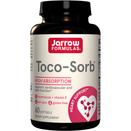 Jarrow Formulas Toco-Sorb, Mixed Tocotrienols and Vitamin E, 60 Softgels, фото 1