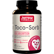 Jarrow Formulas Toco-Sorb, Mixed Tocotrienols and Vitamin E, 60 Softgels