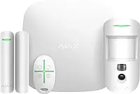 Стартовый комплект системы безопасности с фотоверификацией тревог StarterKit Cam Ajax (white)