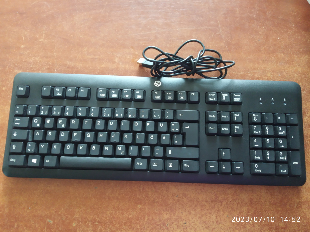 Фірмова клавіатура HP USB KU-1156 Чорного кольору