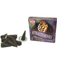 Аромапалички Hem Attracts Money Залучення Грошей конуси безосновні