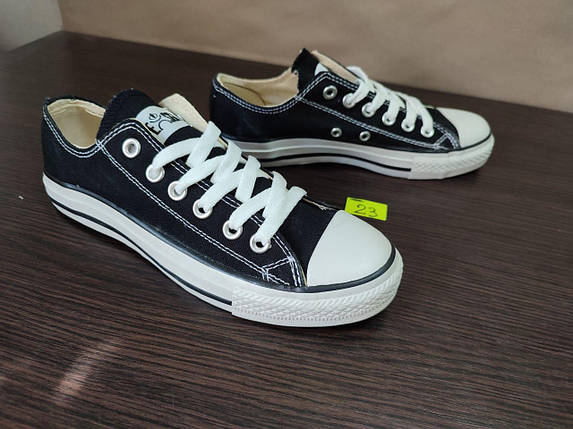 СКИДКА! 38р (23.5 см) Кеди CoveSGG BLACK/White конверси унісекс, фото 1