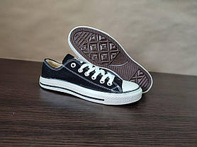 СКИДКА! 38р (23.5 см) Кеди CoveSGG BLACK/White конверси унісекс, фото 3