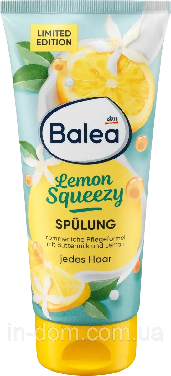 Balea Spülung Lemon Squeezy Кондиціонер для гнучкості та кращого розчісування всіх типів волосся 200 мл