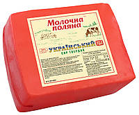 Сир твердий «Український» 50 %, ТМ "Молочна поляна" напівбрус 2,5кг.