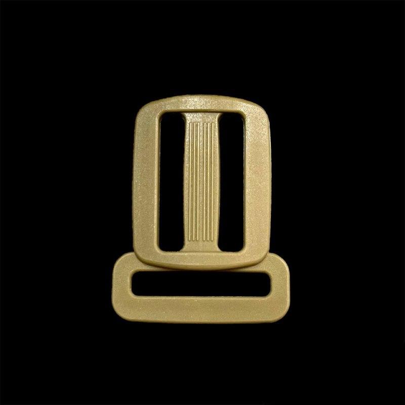 Пряжка трьохщілева Т-подібна 25 мм поліамід колір койот, фото 1