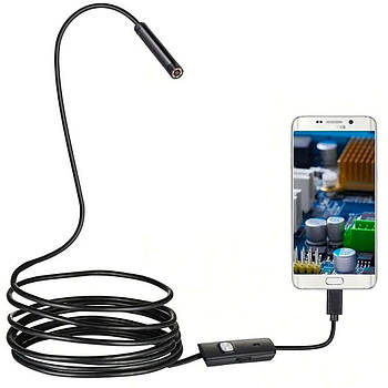 Ендоскоп міні камера для смартфона, 3,5м / Автомобільний гнучкий ендоскоп / Міні камера для телефону