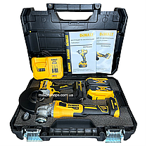 Набір акумуляторного інструменту Dewalt 2 в 1 гайковерт DCF922D2T+ болгарка DCG405P2 (36V/5A), фото 3