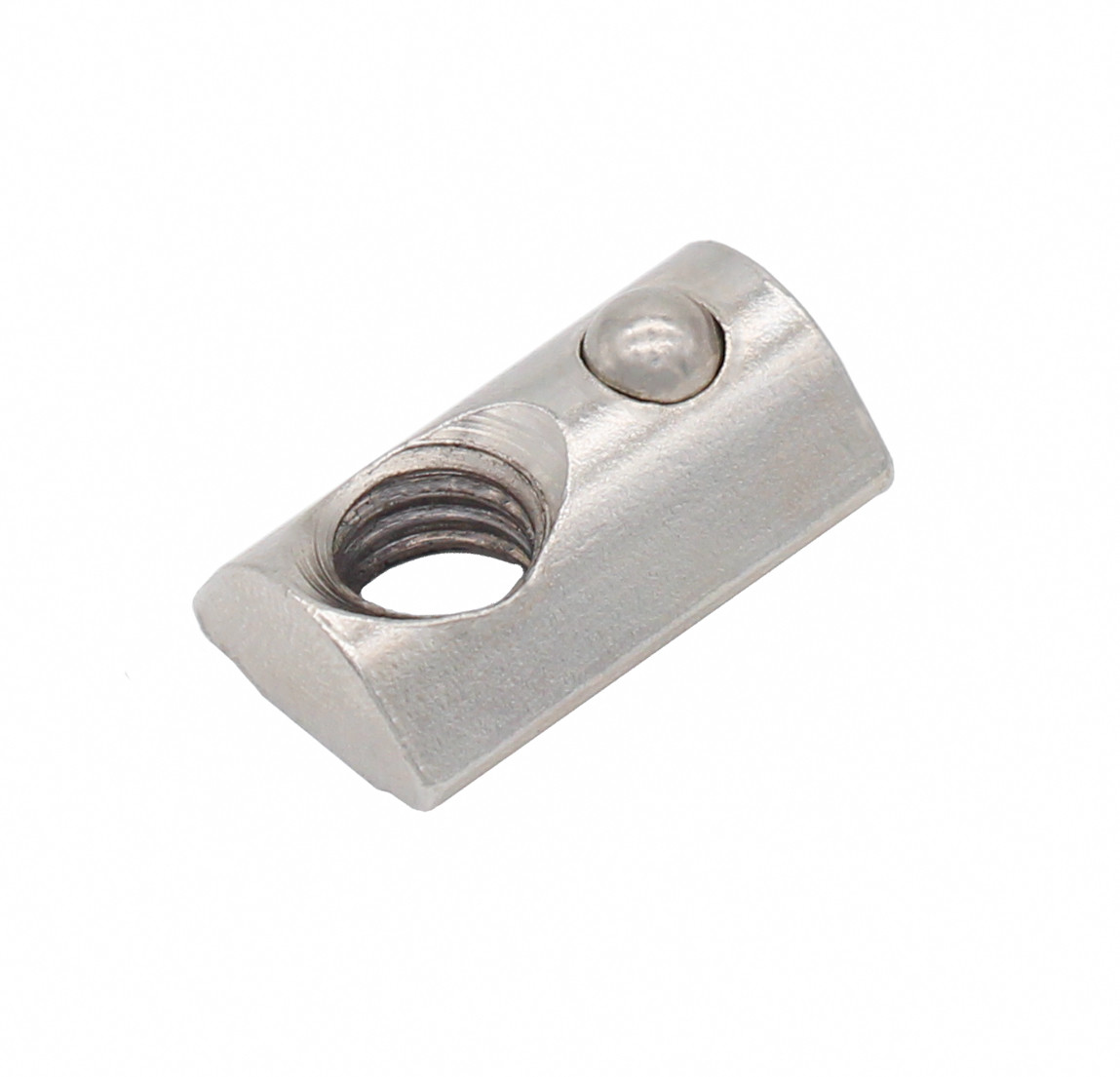 Сухар пазовий з фіксатором SNB45-S10E-M8 для верстатного алюмінієвого профілю серії 45 (паз 10, різьба М8)