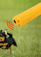 Ультразвуковой отпугиватель AD-100 собак с батарейкой в комплекте без фонарика Super Ultrasonic 150dB .Хит