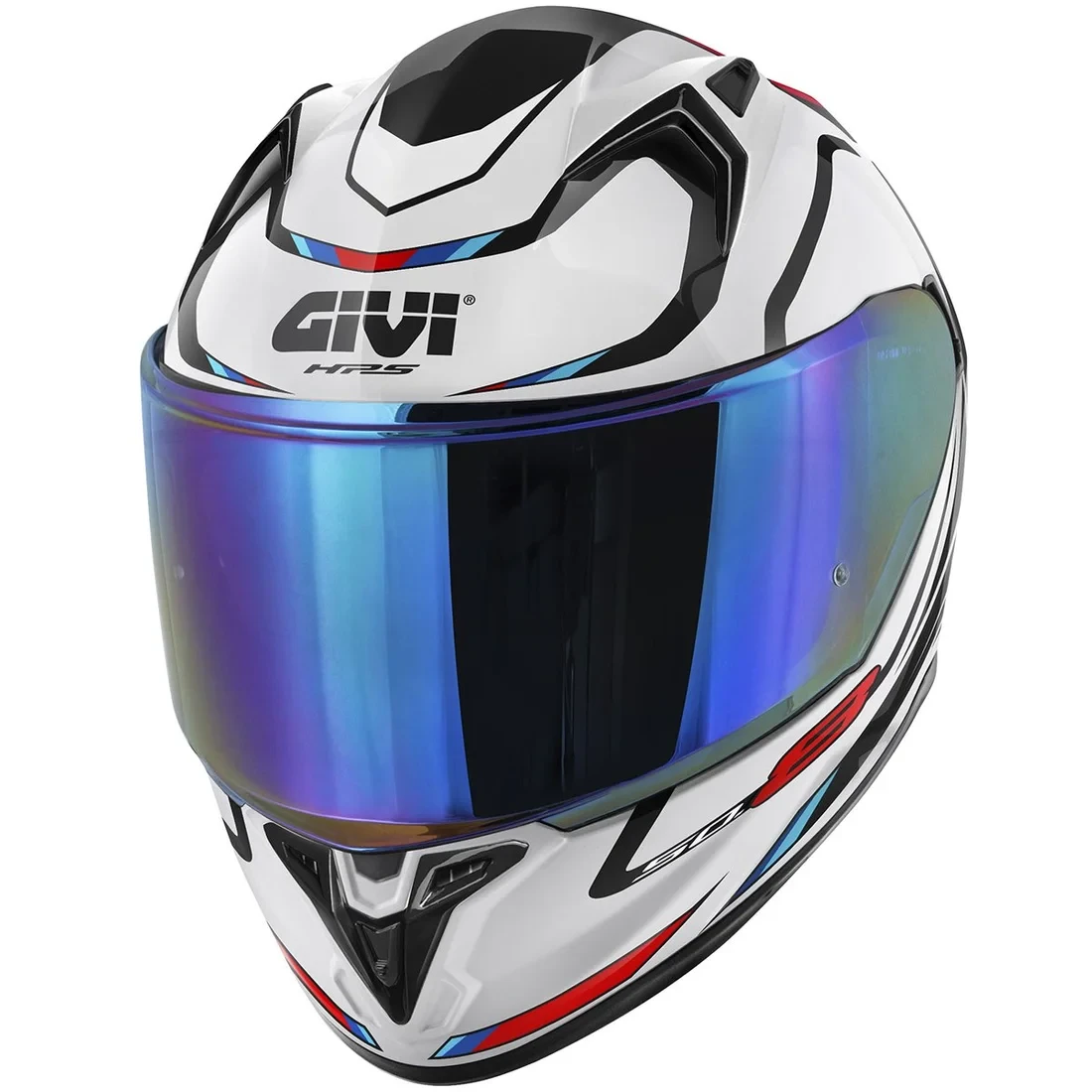 Мотошлем Givi 50.8 Mach 1біло-чорно-червоний, фото 1