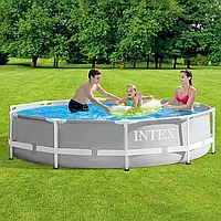Каркасный бассейн Intex 26700 prism frame, 305х76 см, объем воды 4485 л. .Хит