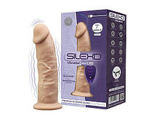 Фалоїмітатор з вібрацією SilexD Henry Vibro Flesh (MODEL 2 size 7in) + LRS, фото 2