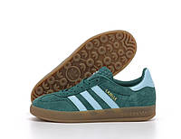 Мужские кеды Adidas Gazelle Indoor 32501 зеленые