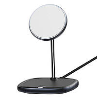 БЗП Baseus Swan Magnetic Desktop Bracket Wireless Charger(suit for IP12) Black