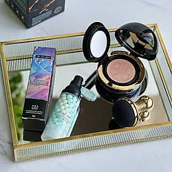 Набір Кушон BB cream Ma vie Mari + 3-х кольорова база під макіяж Ma vie Mari блакитна