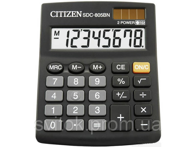 Калькулятор Citizen SDC-805NR (ID#1889651931), цена: 382.48 ₴, купить ...