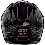 Мотошолом Givi 50.9 Enigma чорно-титан-рожевий, фото 3