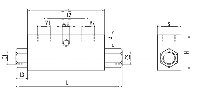 размеры клапана VBPSE 1/2"L 4 VIE