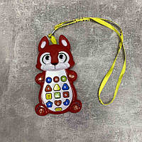 Музичний розвиваючий телефон "Лисенятко"  Limo Toy 7614 UA червоний