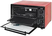 Электрическая печь духовка конвекция,подсветка, таймер 36л Artel MD-3618 Lux красно-черная
