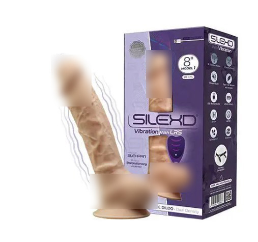 Фалоїмітатор з вібрацією SilexD Vetus Vibro Flesh (MODEL 1 size 8in) + LRS| Limon