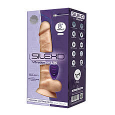 Фалоїмітатор з вібрацією SilexD Vetus Vibro Flesh (MODEL 1 size 8in) + LRS| Limon, фото 5